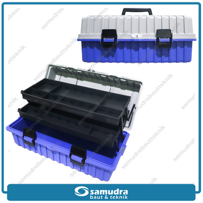 KENMASTER TOOL-026 Tool Box Plastik Besar 17" 42x18.5x17 cm