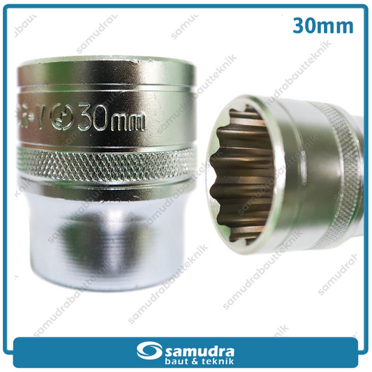 LIPPRO 3126M-30 Mata Sok 1/2" 12PT 30 mm