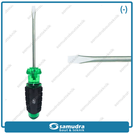 ATS ACG1 Obeng Gagang Karet 5" Minus / Cushion Grip Screwdriver