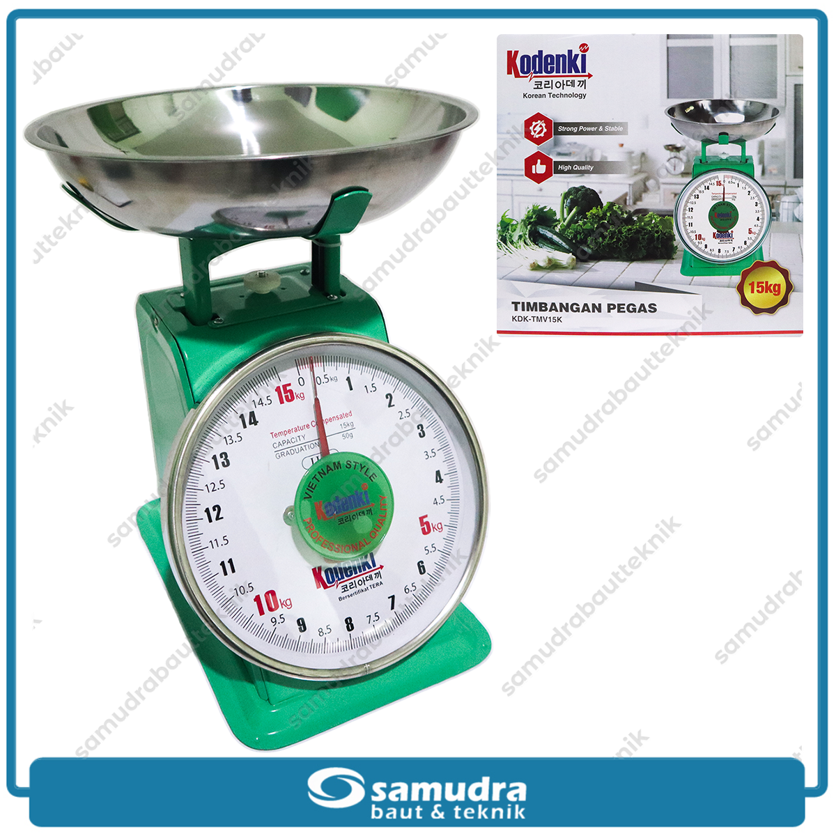 KODENKI KDK-TMV15K Timbangan Duduk Jarum 15 kg / Timbangan Pegas