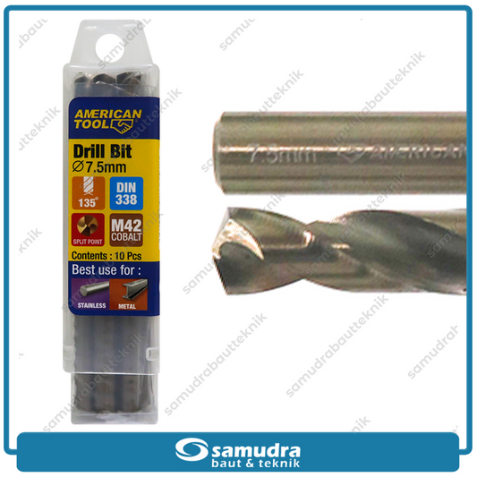 AMERICANTOOL 8959614 Mata Bor Cobalt M42 7.5 mm