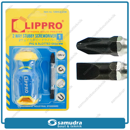 LIPPRO 126HCS-23W Obeng Cebol 2 Way PH2 SL6 x 64 mm