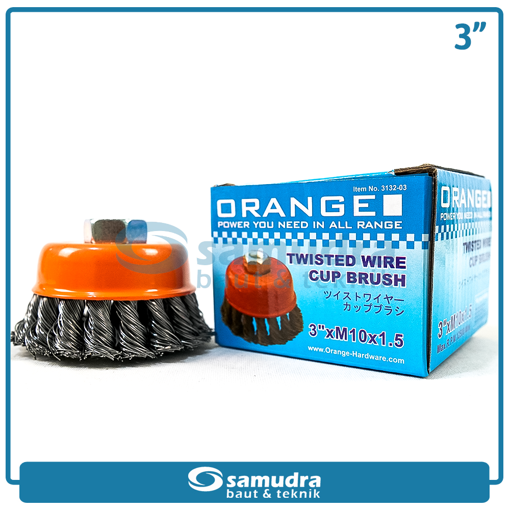 ORANGE 3132-03 Sikat Mangkok Kepang 3"