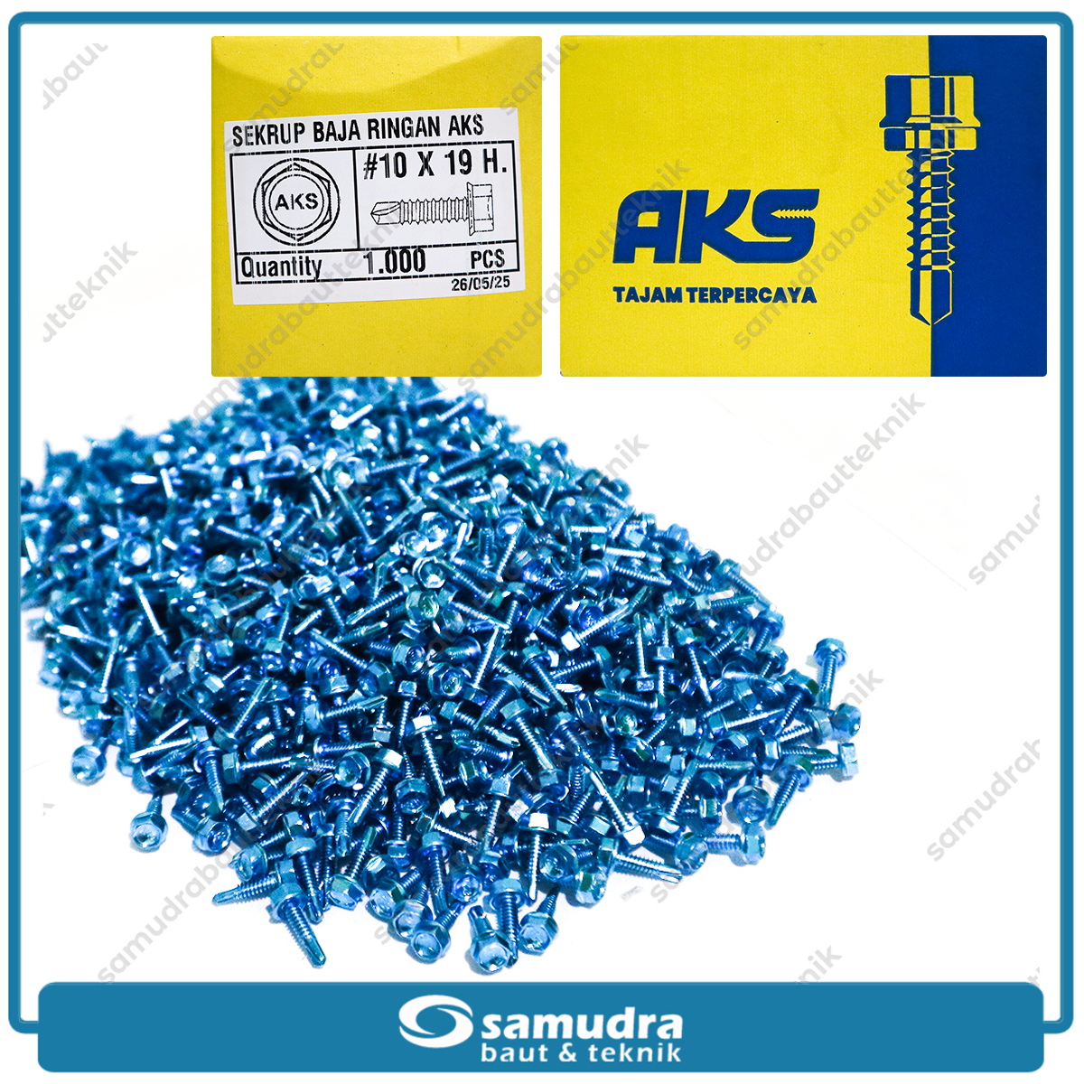 AKS Sekrup Baja Ringan 10 x 19