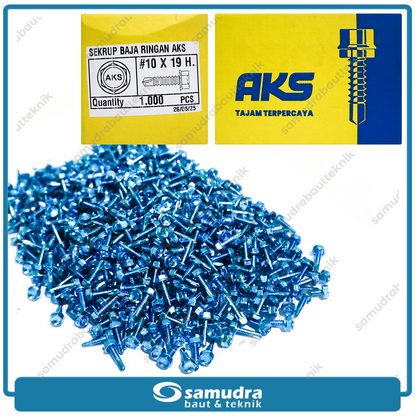 AKS Sekrup Baja Ringan 10 x 19