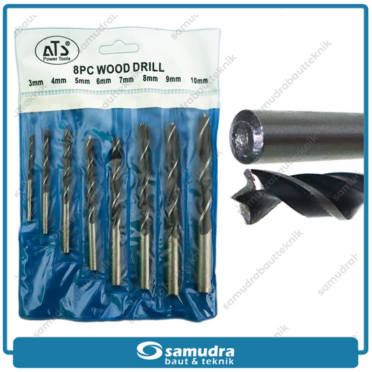 ATS Mata Bor Kayu Set 8 pcs (3-10 mm)