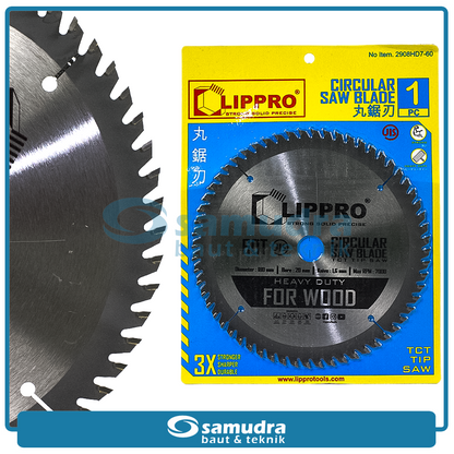 LIPPRO 2908HDT7-60 Mata Potong Kayu 7"x60T / Circular Saw Blade