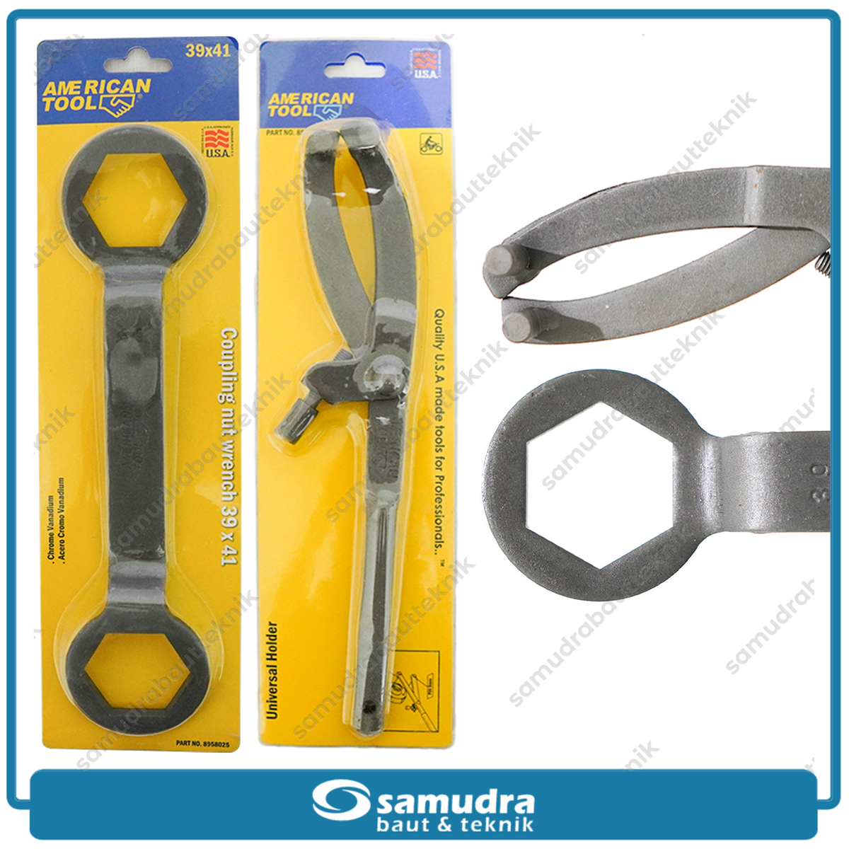 [PAKET] 2 Set AMERICAN TOOL Treker CVT Motor + Coupling Nut Wrench 39x41