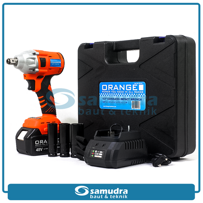 ORANGE 4018-48 Mesin Buka Baut Mobil Baterai 48V / Cordless Impact Wrench