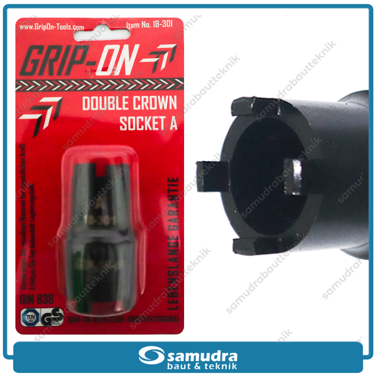 GRIPON 18-301 Kunci Mahkota Tipe A / Double Crown Socket