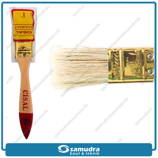 CISAL Kuas Cat Gagang Kayu 1"
