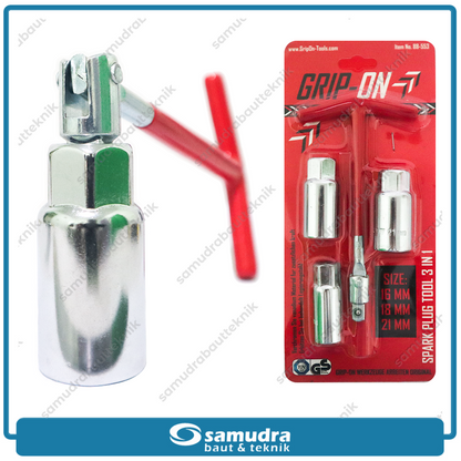 GRIPON 88-553 Kunci Sok T Busi 3 in 1 (16 mm, 18 mm, 21 mm)