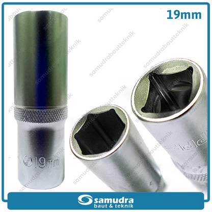 LIPPRO 3230M-19 Mata Sok Panjang 1/2" 6PT 19 mm / Deep Socket