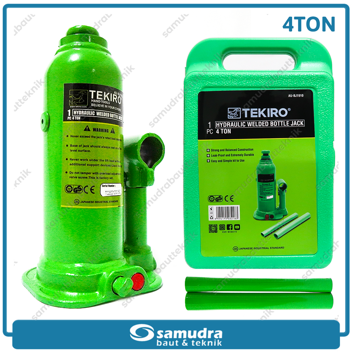 TEKIRO AU-BJ1910 Dongkrak Botol Tipe Baru 4 Ton