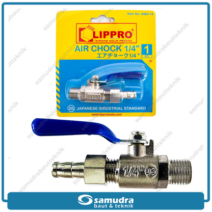 LIPPRO 9460-14 Kran Angin 1/4" / Keran Kompresor