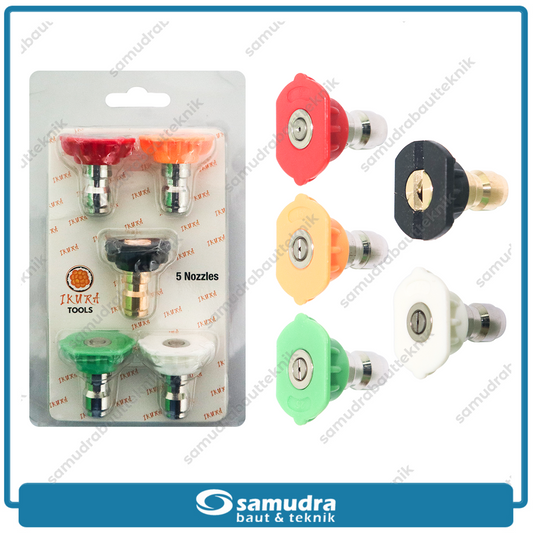 IKURA IKR-PWN801 Nozzle Kepala Mesin Jet Cleaner Set 5 pcs