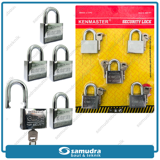 KENMASTER Gembok 50 mm Short Master Key Set 5 pcs GMBG-034