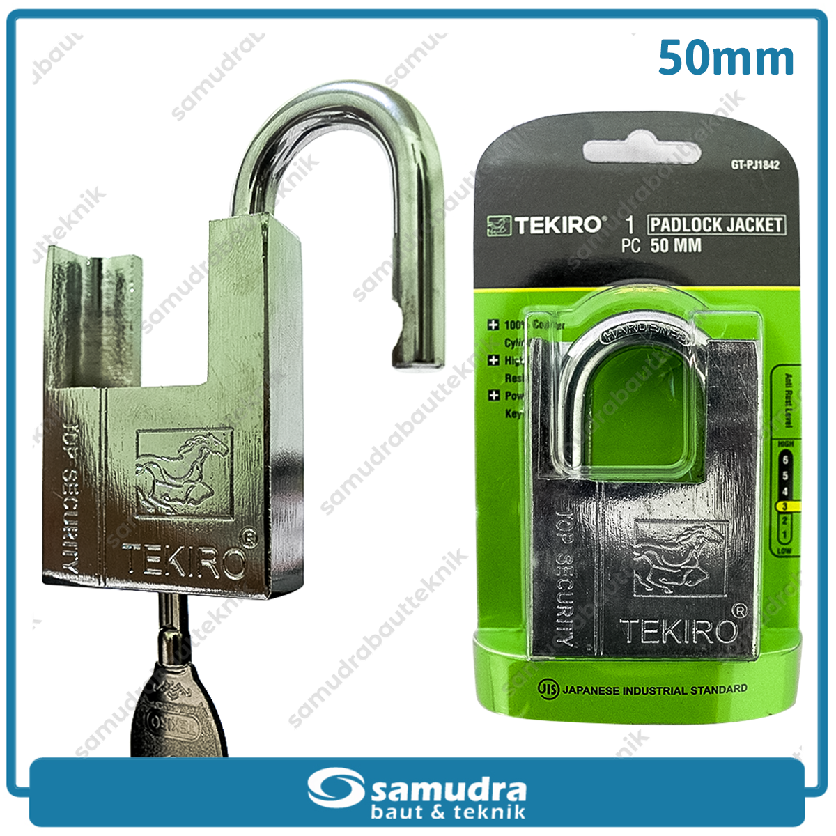 TEKIRO GT-PJ1842 Gembok Jaket 50 mm