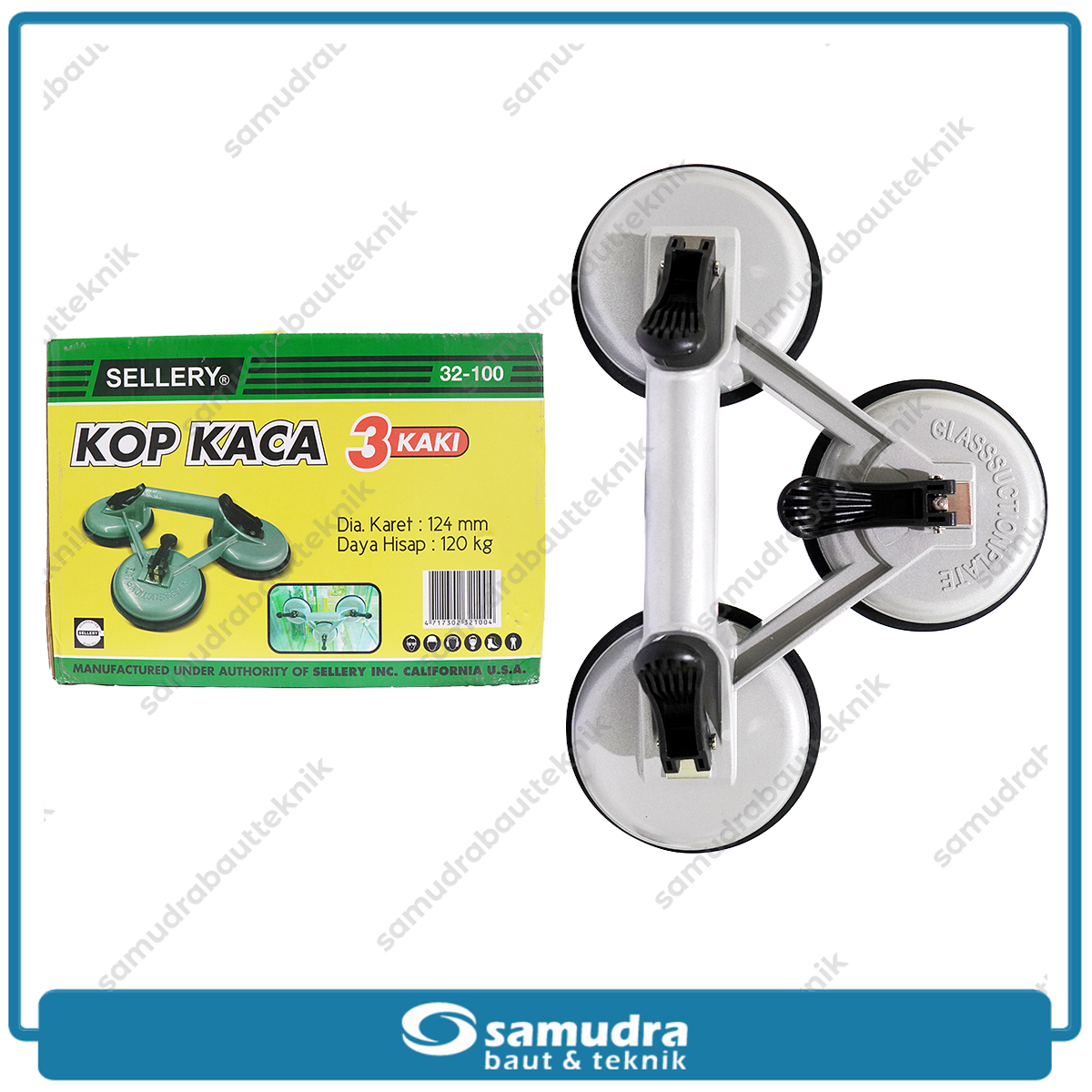 SELLERY 32-100 Kop Kaca Kaki Tiga / Suction Cup