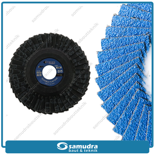 BENZ Flexible Flap Disc 4" Blue Color No. 80