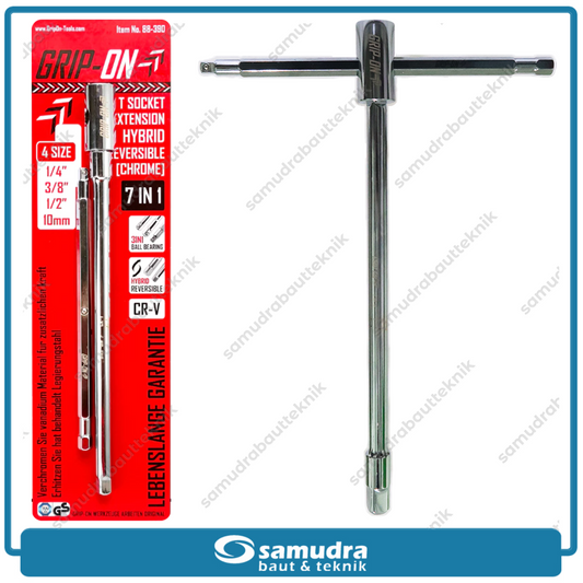 GRIPON 88-390 Kunci Sok T Hybrid Gagang Bolak Balik 7 in 1