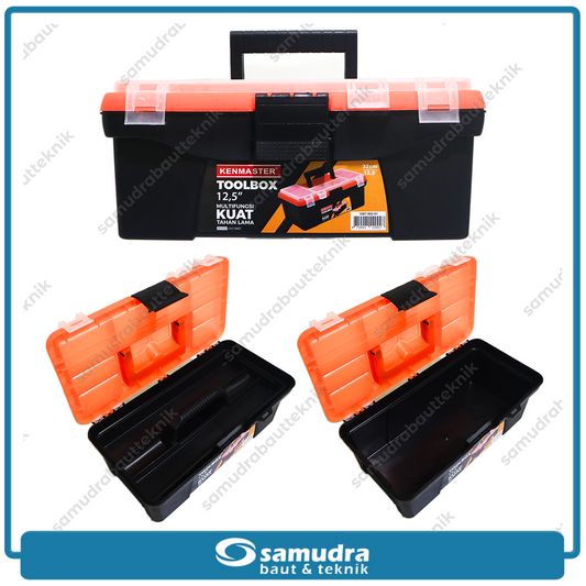 KENMASTER TOOL-025 Tool Box Plastik Medium 12.5" 31x15.5x12.5 cm