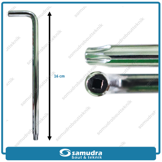 GRIPON 18-825EL Kunci Stel Klep Motor L Bintang T40 Panjang 160 cm