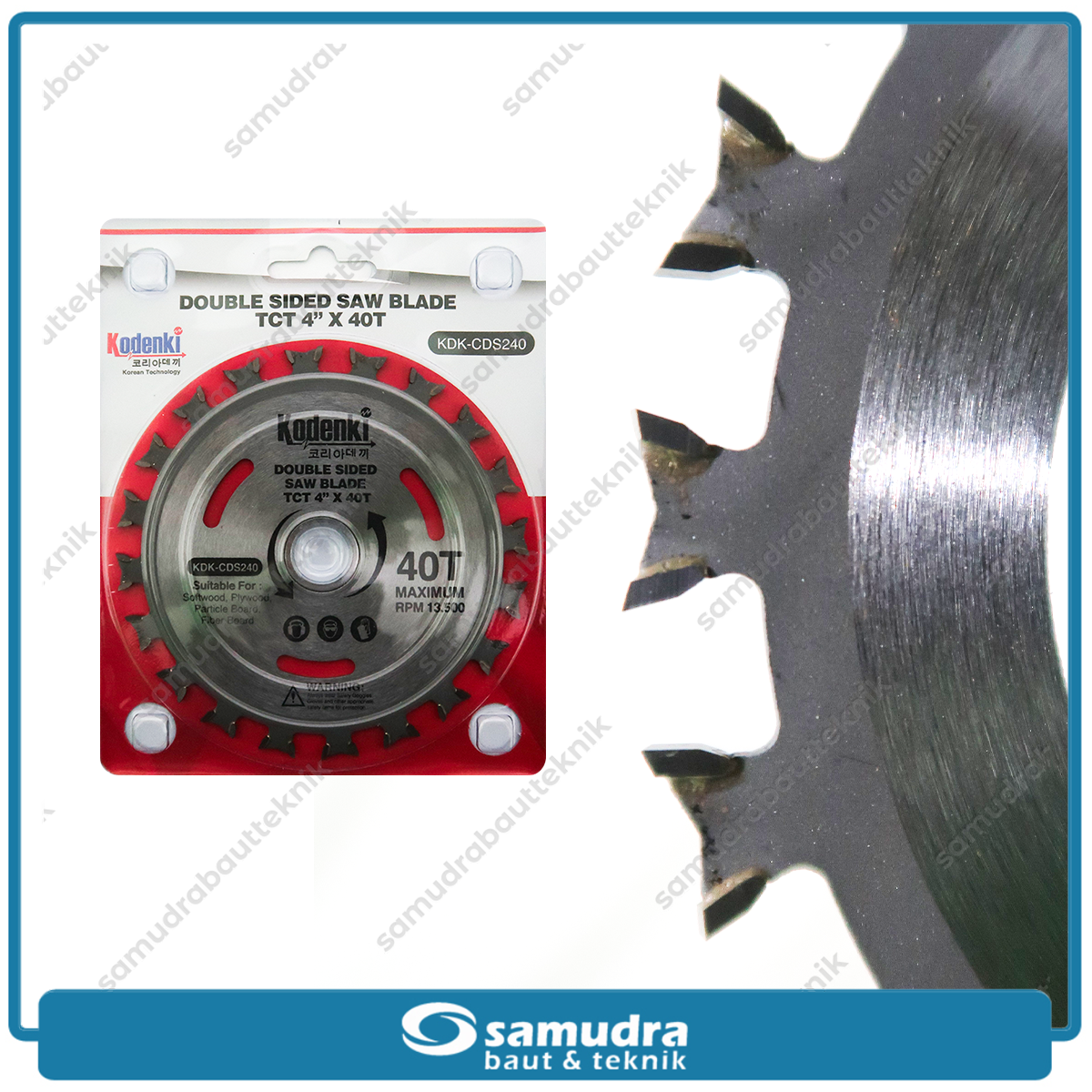 KODENKI KDK-CDS240 Mata Gerinda Potong Kayu 4" x 40T