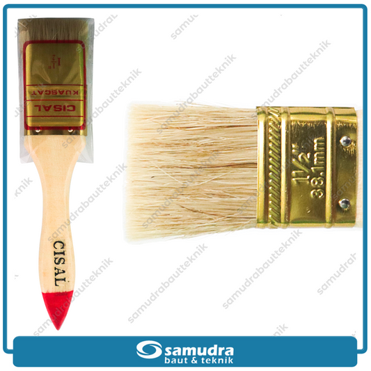 CISAL Kuas Cat Gagang Kayu 1-1/2"