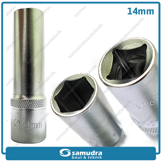 LIPPRO 3230M-14 Mata Sok Panjang 1/2" 6PT 14 mm / Deep Socket