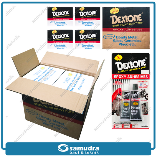 DEXTONE Lem Epoxy 5 menit - 1 dus besar isi 16 lusin