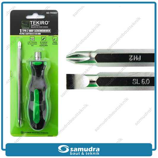 TEKIRO SD-TR0957 Obeng TPR 2 Way PH2 SL6