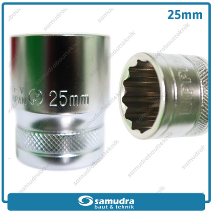 LIPPRO 3126M-25 Mata Sok 1/2" 12PT 25 mm