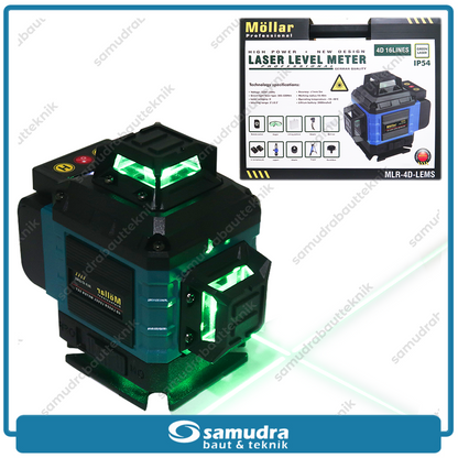 MOLLAR 4D-LEMS Laser Level Meter Green 4D 16 Lines