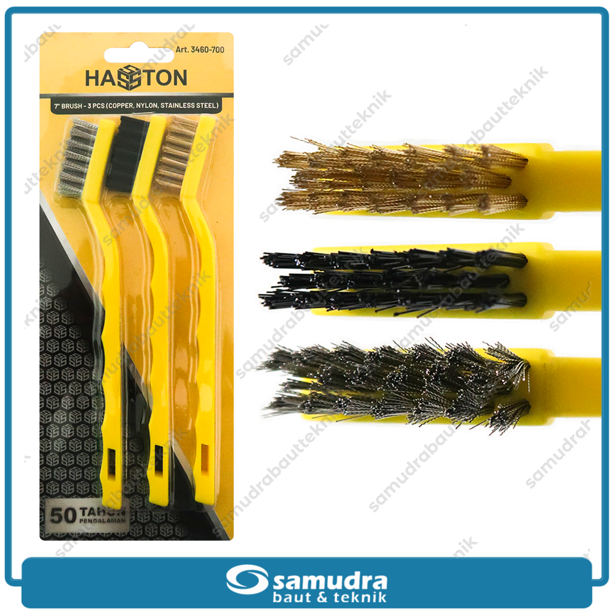 HASSTON 3460-700 Sikat Mini Set 3 Pcs 7"