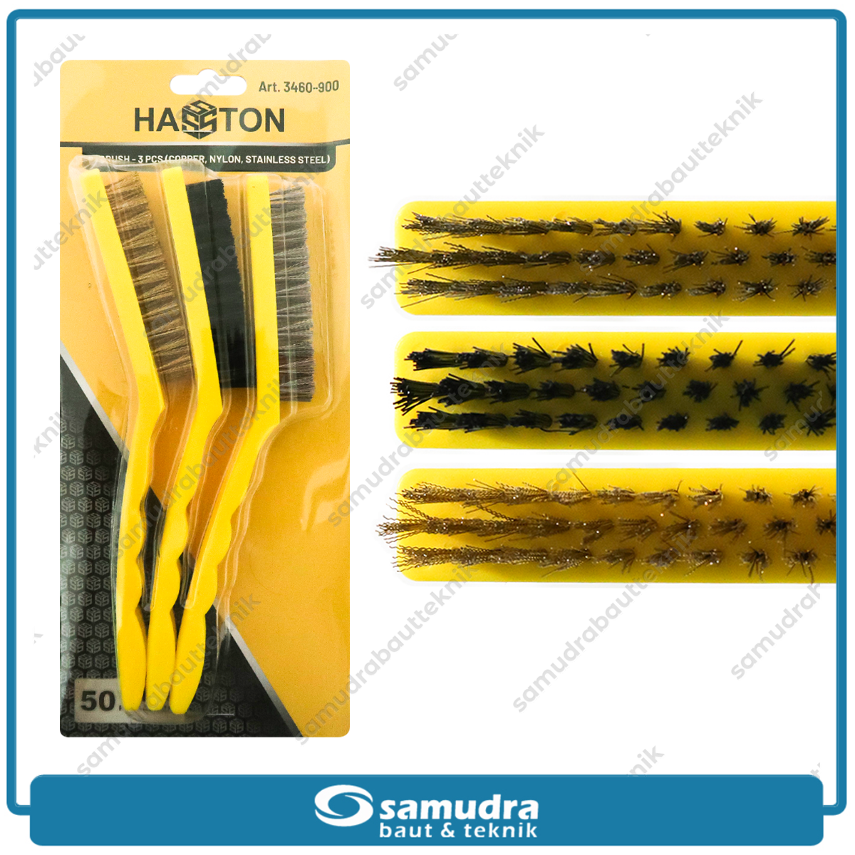 HASSTON 3460-900 Sikat Mini Set 3 Pcs 9"