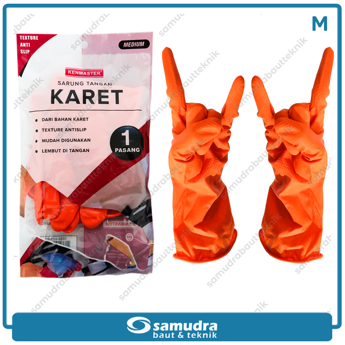 KENMASTER SRNG-109 Sarung Tangan Karet - Orange (M)