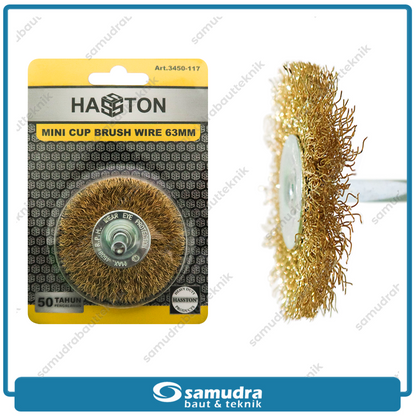 HASSTON 3450-117 Sikat Baja Gerinda Flat 63 mm