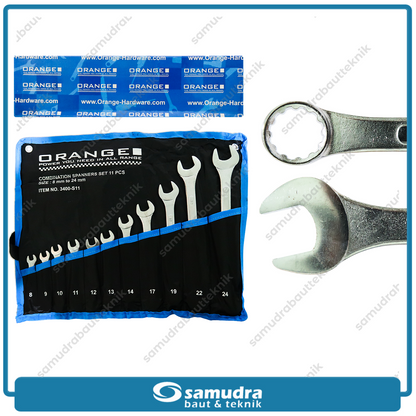 ORANGE 3400-S11 Kunci Ring Pas Set 11 pcs (8-24 mm)