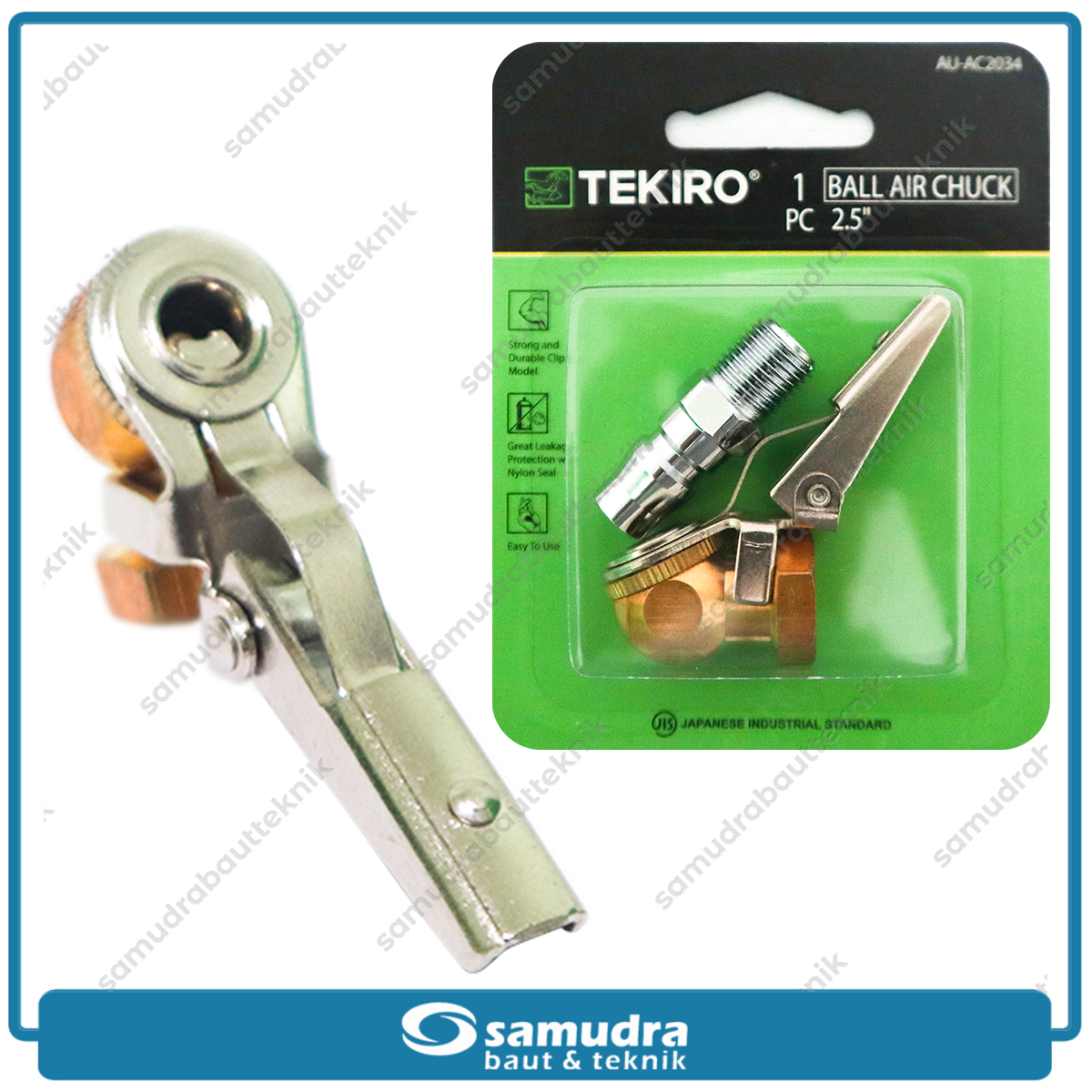 TEKIRO AU-AC2034 Alat Pengisi Angin Tipe Keong 2.5"