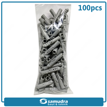 S8 Angkur Tembok 100 Pcs Sekrup Beton Lubang Dinding Bata Ringan