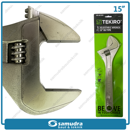 TEKIRO WR-AD1963 Kunci Bago 15" New Tipe EU / Kunci Inggris