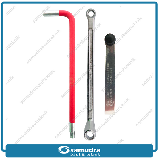 Paket 3 Set MURAH Kunci L Stel Klep Bintang T40 + Fuller Gauge 13 Blade Motor + FUKUNG Ring 8x9 mm