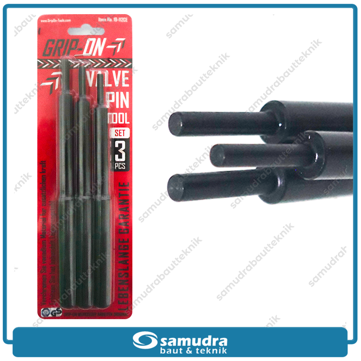 GRIPON 19-112CE Treker Pasang Bosh Klep Set 3 pcs / Valve Pin Tool