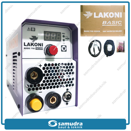 LAKONI BASIC-TIG-163iXR Mesin Las Listrik 120A 1 Phase Argon IGBT 450 Watt