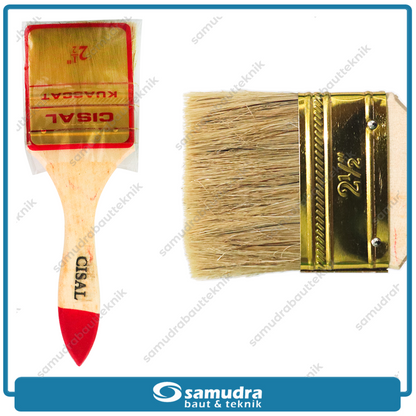 CISAL Kuas Cat Gagang Kayu 2-1/2"