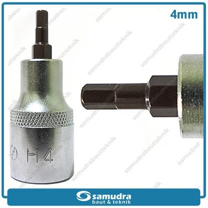 LIPPRO 3410TX-4 Mata Sok Pendek Hex 1/2" 4 mm