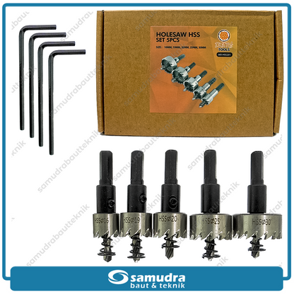 IKURA IKR-HSS201 Hole Saw Set 5 pcs Pelubang Besi / Mata Bor Holesaw