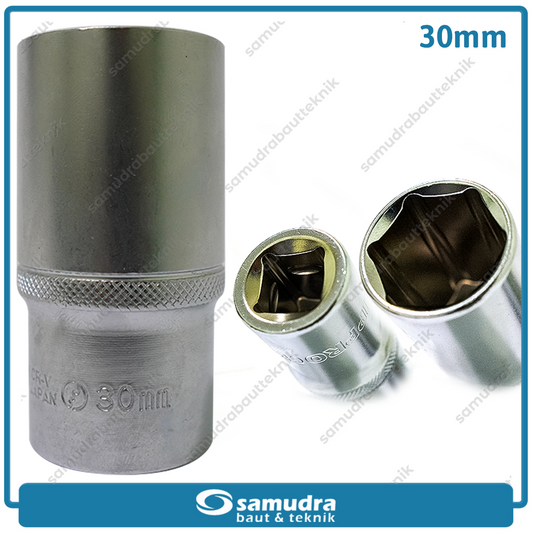 LIPPRO 3230M-30 Mata Sok Panjang 1/2" 6PT 30 mm / Deep Socket