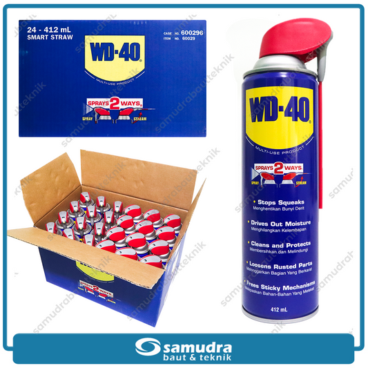 WD-40 412 Ml Pelumas Anti Karat Wd 40 412ml Wd40 Penetran 1 Dus 24 Pcs